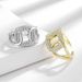 Korean Fashion Personality Combination Open Women's Instagram Cold And Indifferent Design Joint Zircon Index Finger Ring_ipsvogv.com