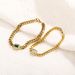 Unisex Jewelry Fashion Rectangular Colored Zirconium Bracelet White Emerald Men And Women Same Style Couple Jewelry_ipsvogv.com