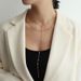 Women's Jewelry Long Tassel Double Layer Side Chain Titanium Steel Gold Material Clavicle Sexy Long Necklace Clavicle Chain_ipsvogv.com