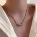 Neutral Cold Style Titanium Steel Diamond Ring Pendant Necklace For Women Light Luxury Design Versatile Clavicle Chain For Men_ipsvogv.com