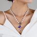 Personalized Trendy Cross American Flag Pendant Necklace Independence Day Jewelry_ipsvogv.com