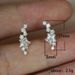 Cao Shi's earrings are copper plated with gold, shining with curved stars, versatile women's earrings_ipsvogv.com
