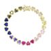 Women's Jewelry Colorful Heart Shaped Zircon Bracelet Fashion Trend Ladies Bracelet_ipsvogv.com