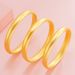Simplified 3D Hard Heart Scripture Inheritance For Women, Brass Gold-plated Couple, Vietnamese Sand Gold_ipsvogv.com