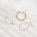New Fashionable Minimalist Gold Thick Thin Chain Lock Pendant Set Of 3 And Bracelets_ipsvogv.com