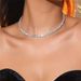 High end super flash full diamond necklace for women niche design fashion luxury clavicle chain jewelry_ipsvogv.com