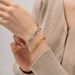 INS Fengwang Red New Titanium Long Hollow Braided Stainless Steel Bracelet Non Fading Jewelry_ipsvogv.com