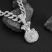 New Men's Alloy Full Diamond Money Bag Pendant Fashion Versatile Hip Hop Necklace_ipsvogv.com