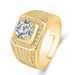 Dominant Full Shining Men's Large Naked Group Set With Zircon Mosang Diamond Engagement Wedding Ring_ipsvogv.com