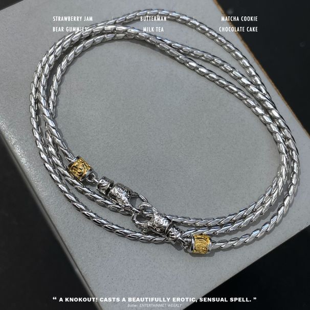 Tang Grass Pattern Double Button Head Dragon Bone Necklace For With Unique Design Sense Autumn/Winter Sweater Chain_ipsvogv.com