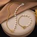 Bohemian Style Baroque Bead Colorful Pearl Bracelet, Titanium Steel Bracelet For Women_ipsvogv.com