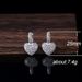 Cao Shi's New Korean Version Goddess Set With Zirconium Peach Heart Earrings, Network Fashion Accessory, Same Style_ipsvogv.com