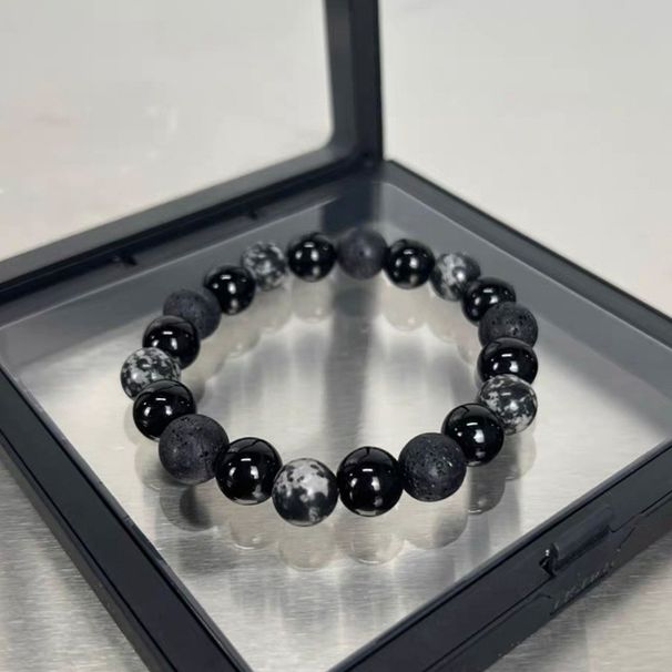 Titanium Steel Black Zircon Couple Bracelet Female Summer Ins Cold Style Hip Hop Trendy Cool Niche Design Hand Jewelry_ipsvogv.com