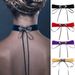 Jewelry Personality Ribbon Bowknot Women's Velvet Hollow Alloy Necklace_ipsvogv.com