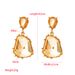 Fashionable Bohemian Style With Fashionable Temperament, Versatile And Irregular Geometric Earrings, Transparent Resin_ipsvogv.com