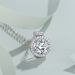 Small minimalist 2-carat circular pendant imitating Mosang stone necklace for women with hearts and eight arrows,_ipsvogv.com