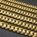 Men's Jewelry 10/12/14/16/18/20/22mm Real Gold Electroplated Copper Large Cuban Chain Butterfly Buckle Bracelet Jewelry_ipsvogv.com