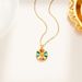 Popular Titanium Steel Enamel Colorful Daisy Jewelry With A Sense Of Niche Design Necklace_ipsvogv.com