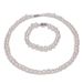 French Simple Temperament 8 9mm Freshwater Pearl Female Necklace Bracelet Earrings Three Piece Birthday Gift For Mother_ipsvogv.com