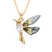 Fashion Niche Colored Zircon Pearl Hummingbird Pendant Necklace Female Flying Bird Clavicle Chain_ipsvogv.com