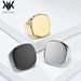 Cold neutral style stainless steel polished ring simple high end titanium steel fashion accessories_ipsvogv.com