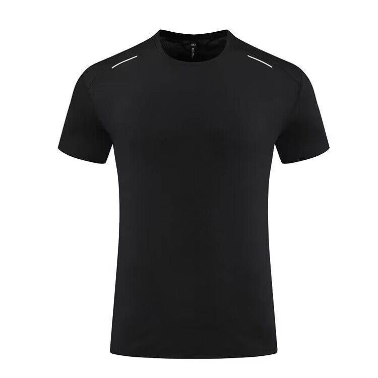 Men's Clothing Sports Quick-Drying Clothes T-Shirt Training Running Fitness Clothes Ice Silk Short Sleeves Loose Breathable Round Neck_ipsvogv.com