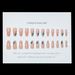 Long Nude Peacock Blue Diamond Nail Polish Wearing Armor Cool and Cool Temperament Nail Polish Piece Finished Product_ipsvogv.com