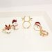 Unisex Simple Childlike Cute Santa Claus Christmas Tree Multi Style Cartoon Ring_ipsvogv.com