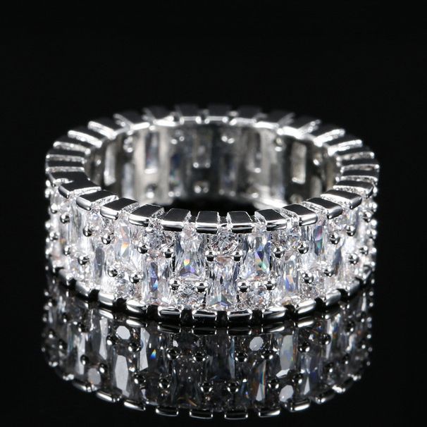 Fashionable Jewelry New Dynamic Set Zircon Double Layer Ring_ipsvogv.com