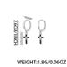 Earrings, Men's Cross, Personality, High-end, Versatile Earrings, Women's Light Luxury, Summer, Simple Accessories,_ipsvogv.com