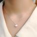 Sweet Pearl Shell Necklace Fan Shaped Pendant With Collar Chain That Can Open Personalized, Simple, And Versatile_ipsvogv.com