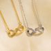Women's Simple Versatile 8-line Necklace Light Luxury Pendant New Small And Popular Neckchain Internet Red Sweet Collar_ipsvogv.com