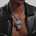 Extra Large Exaggerated Skull Pendant Full Of Diamond Hip Hop Cuban Chain Luxury Pedant Ghost Head Jewelry_ipsvogv.com