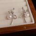 Trendy Gentle Temperament Sweet Bowknot Pearl Fashion Ins High-end Light Luxury Versatile Earrings_ipsvogv.com