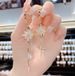 2021 New Trend Korean Style Elegant Zircon Flower Long Tassel Face Slimming S Silver Needle Earrings For Women_ipsvogv.com