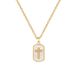 】 Shell 【 Cross Light Luxury Charm Gorgeous Full Diamond Necklace Women's Versatile Clavicle Titanium Steel Chain 【 】_ipsvogv.com