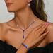 Women’s Jewelry Set FashionFashionable And Simple Popular Jewelry Set With Diamonds Double Row Long Necklace Earrings And Bracelet For Wedding_ipsvogv.com