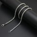 Men's Jewelry Chain Square Pearl Titanium Steel Necklace Hip Hop Simple Fashion All Match Sweater Chain Diy Accessories Do Not Fade_ipsvogv.com