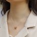 Light luxury Lulutong colorful zirconium necklace female S925 silver inlaid rainbow zircon clavicle pendant_ipsvogv.com