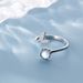 Korean Ins Style Female Niche Design, Pearl Ring, Light Luxury, Minimalist, Open Mouth Ring_ipsvogv.com