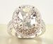 Elegant lady's red corundum ring large zircon fashion party first jewelry_ipsvogv.com