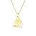 hot sale titanium steel Lebanese national emblem map Taliban pendant necklace fashion smooth titanium steel couple necklace_ipsvogv.com