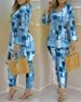 Women's Clothing 2023 spring and summer printed fashion 2 piece suit_ipsvogv.com