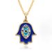 Hot Selling Jewelry Clavicle Chain Oil Drop Zircon Palm Eye Pendant Devil Eye Necklace_ipsvogv.com