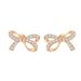 Women's Jewelry Silver Moissanite Earrings Butterfly Wonderland Round Bead Screw Earrings Exquisite Romantic Sweet Temperament Earrings_ipsvogv.com