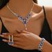 Tassel Earrings Necklace Bracelet Set Light Luxury Style Clavicle Chain Fashion High-end Accessories_ipsvogv.com