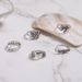 New Creative Love Hollow Butterfly Skull Joint Open Ring Set Of 5 Rings_ipsvogv.com
