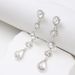 American Baroque style women's personality, long style, temperament, diamond inlaid design, earrings, colored diamonds,_ipsvogv.com