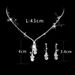 dz Style Link Fashion OL Claw Chain Rhinestone Zircon Angel Tears Drop Necklace Earrings Bridal Jewelry Multiple Choices_ipsvogv.com