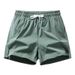 Men's Clothing Summer pants new style ice silk thin fashion casual loose drawstring three-quarter pants men's beach swimming large size shorts_ipsvogv.com